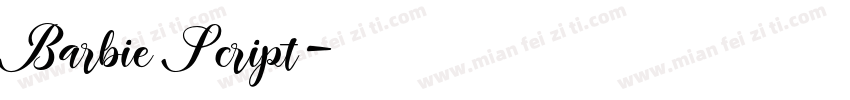 Barbie Script字体转换